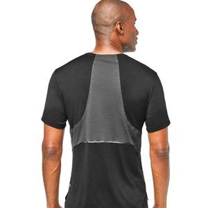 Men's LULULEMON Fast & Free Short Sleeve Shirt | Black/Gray | Size - M | NWOT